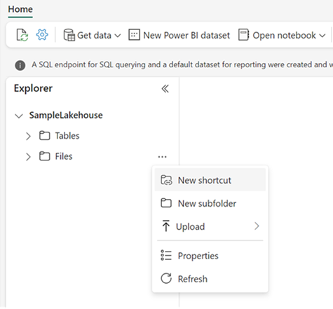 Browse OneLake Source